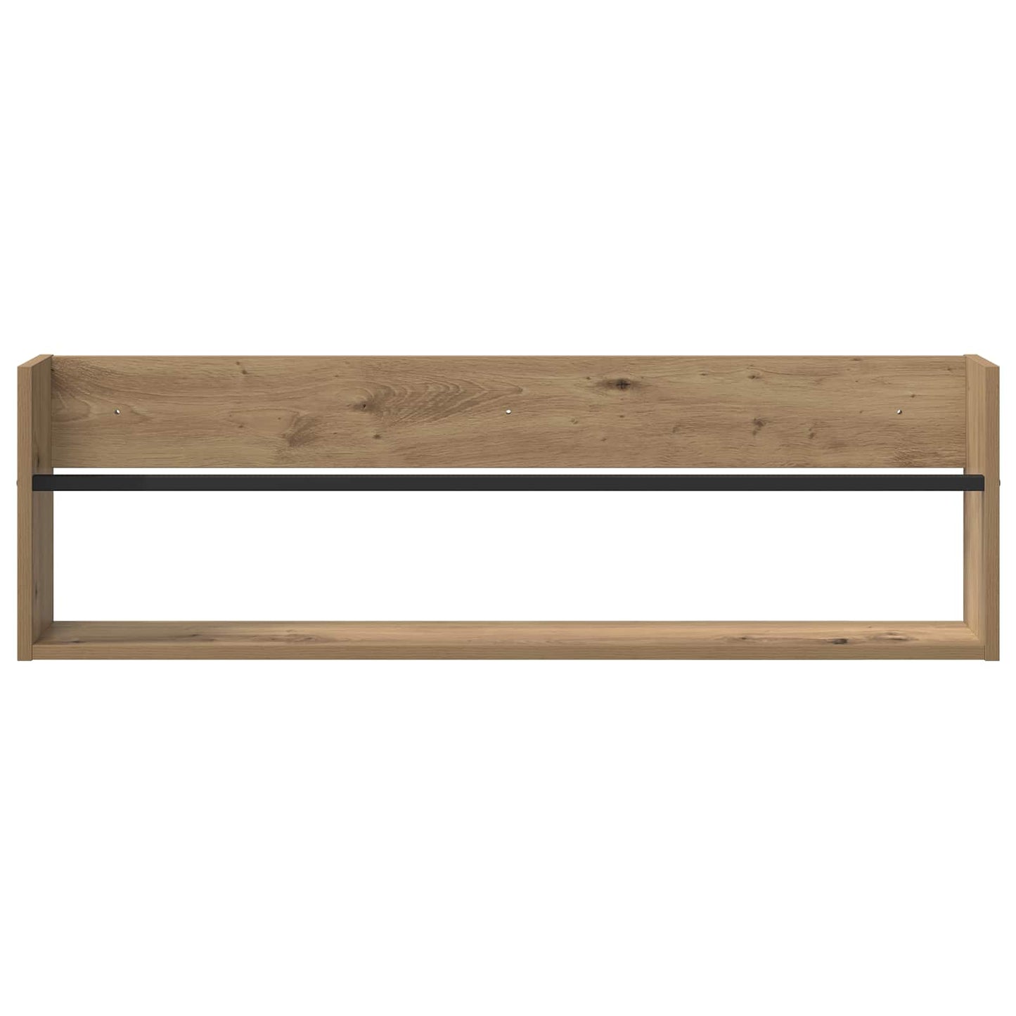 Magazine Rack with Shelf 2 pcs Artisan Oak 100 x 12 x 30 cm