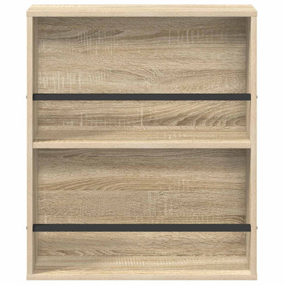 Magazine Rack 2 pcs Sonoma Oak 60 x 12 x 70 cm Engineered Wood
