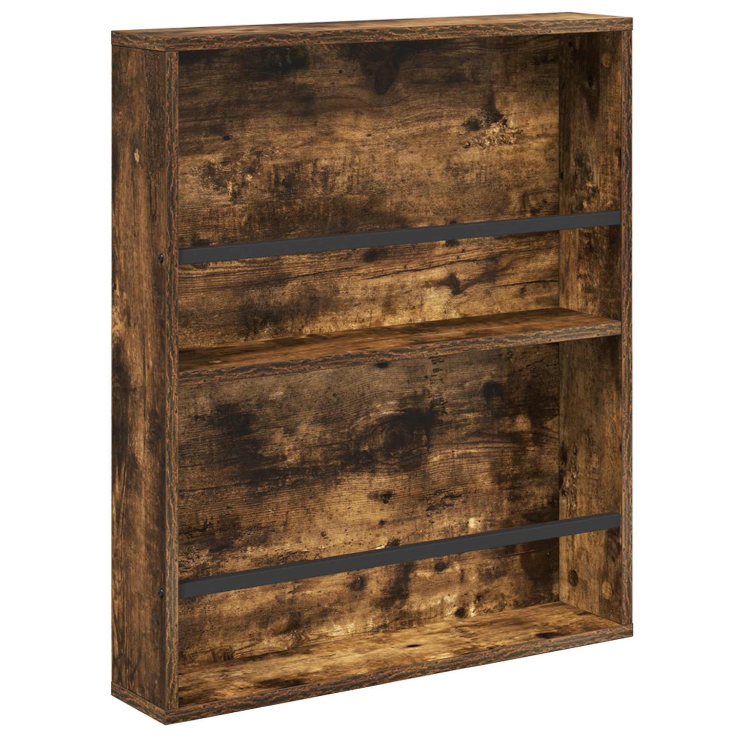 Magazine Rack Smoked Oak 60 x 12 x 70 cm Engineered Wood