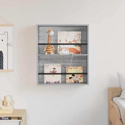 Magazine Rack Grey Sonoma 60 x 12 x 70 cm Engineered Wood