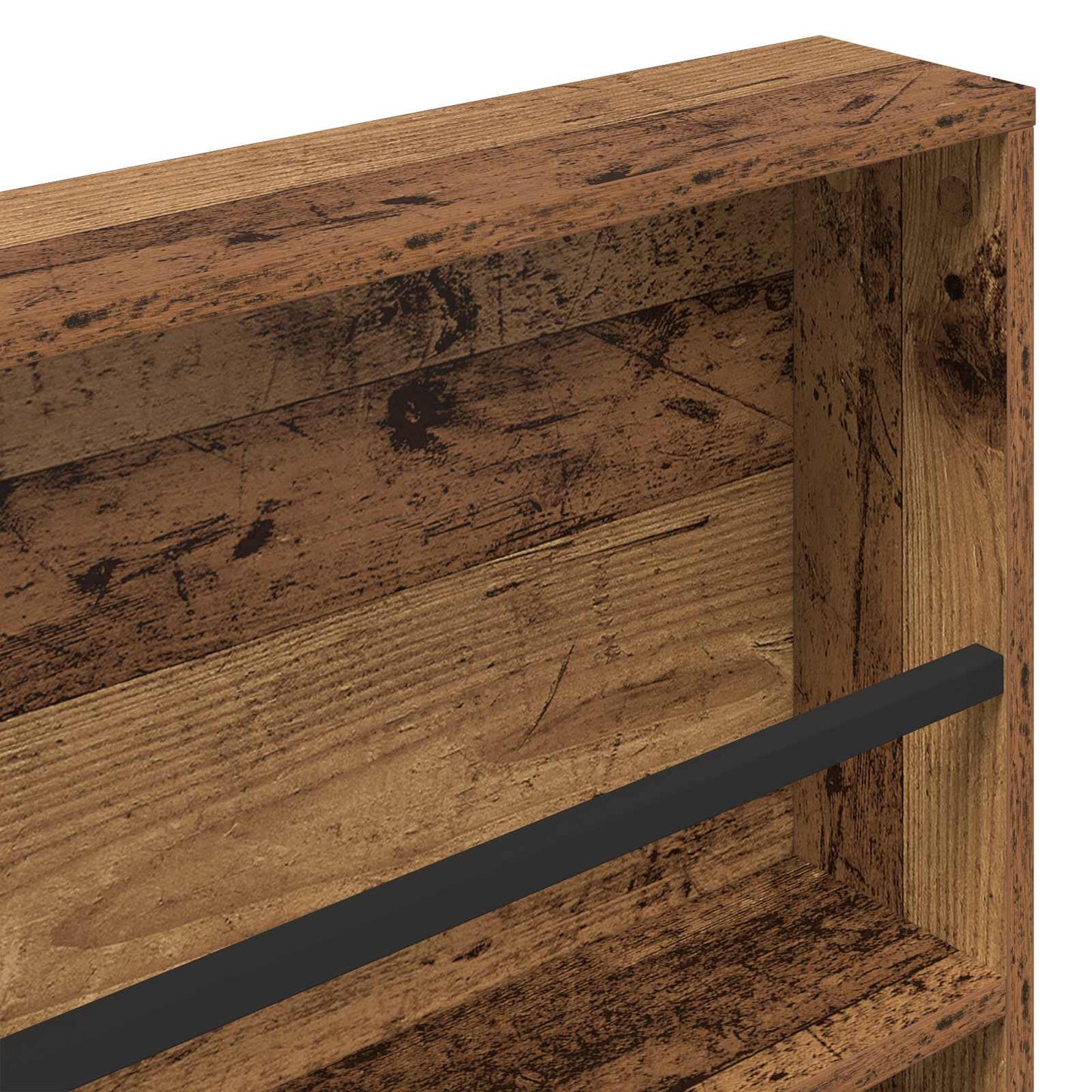 Magazine Rack 2 pcs Old Wood 60 x 12 x 70 cm Engineered Wood