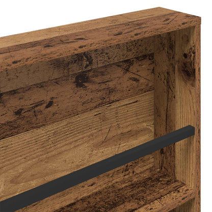 Magazine Rack 2 pcs Old Wood 60 x 12 x 70 cm Engineered Wood