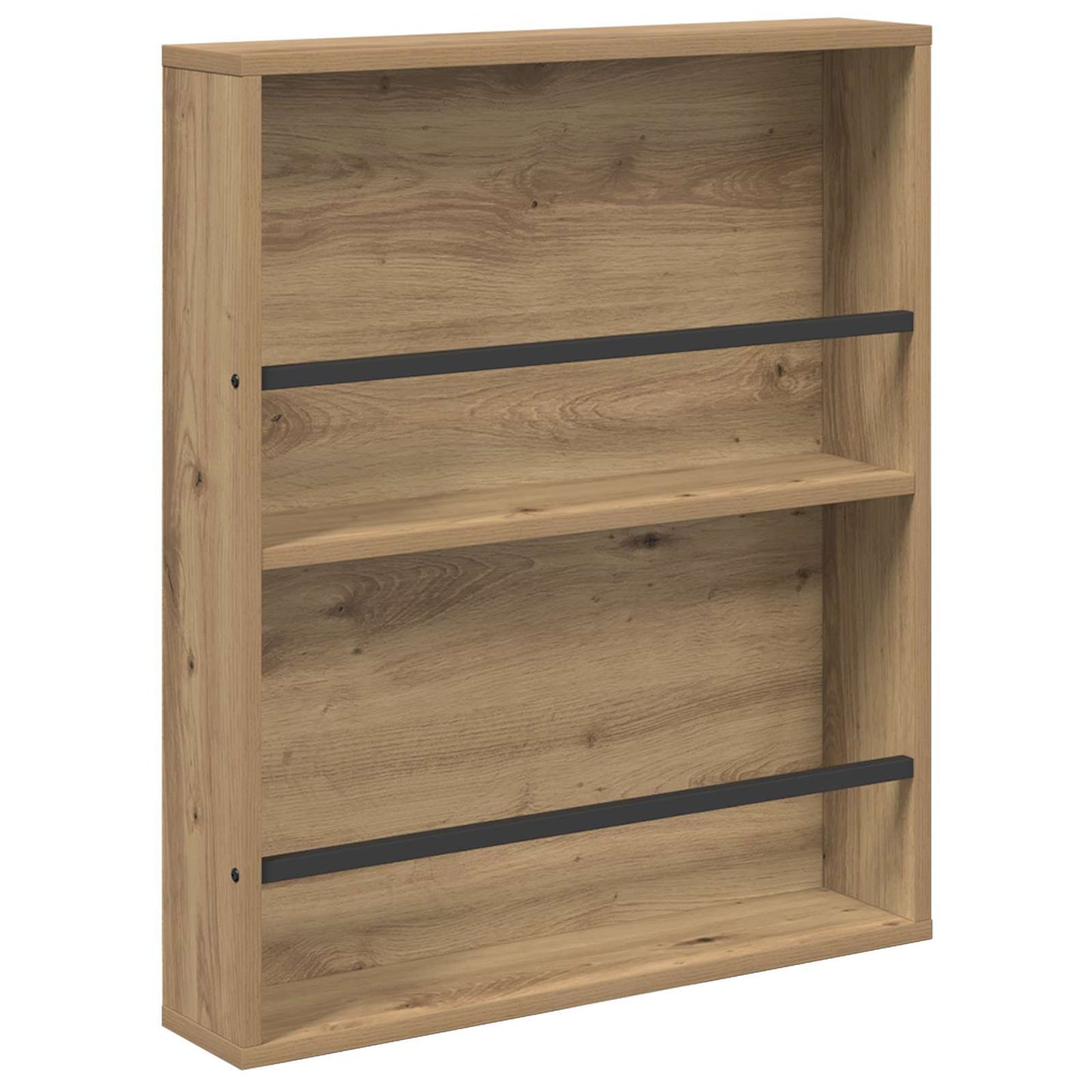 Magazine Rack 2 pcs Artisan Oak 60 x 12 x 70 cm Engineered Wood