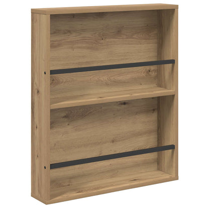 Magazine Rack 2 pcs Artisan Oak 60 x 12 x 70 cm Engineered Wood