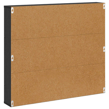 Magazine Rack 2 pcs Black Oak 80 x 12 x 70 cm Engineered Wood