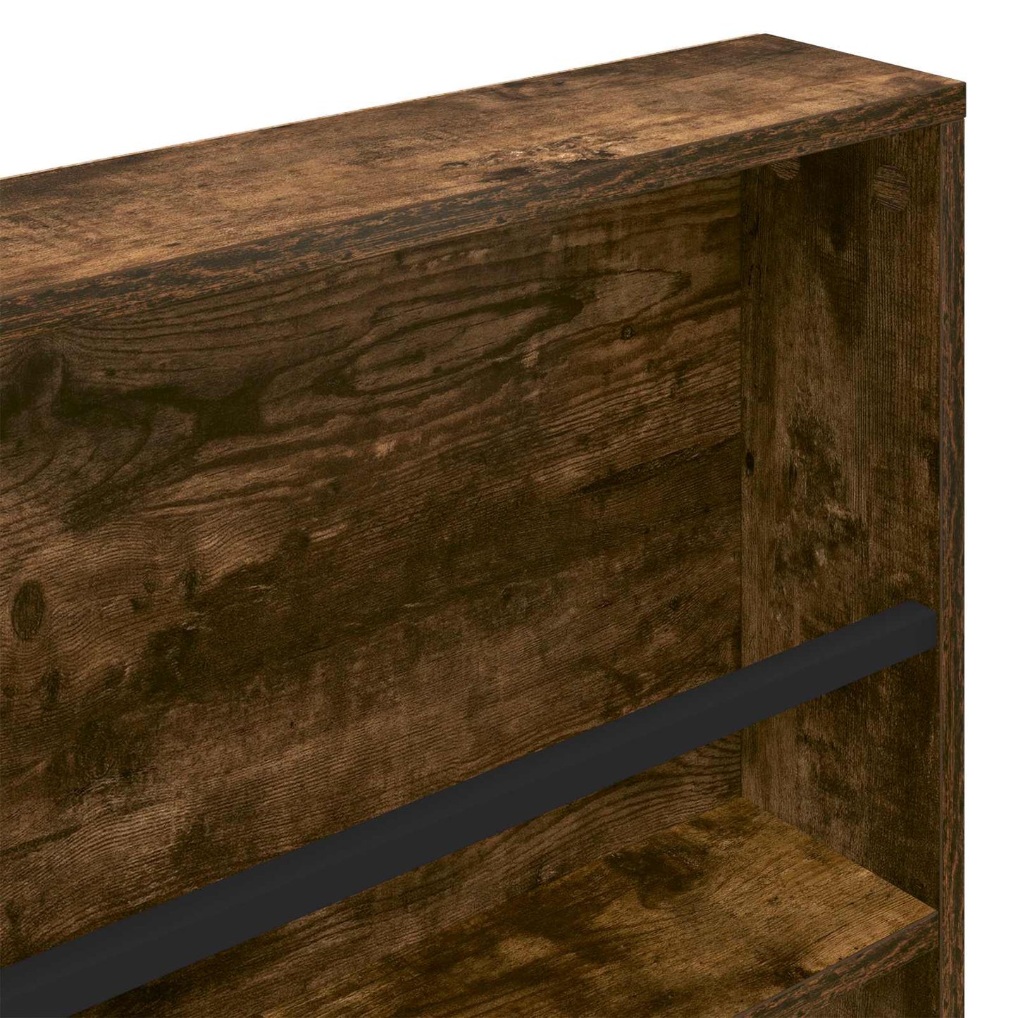 Magazine Rack Smoked Oak 80 x 12 x 70 cm Engineered Wood