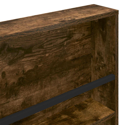 Magazine Rack Smoked Oak 80 x 12 x 70 cm Engineered Wood