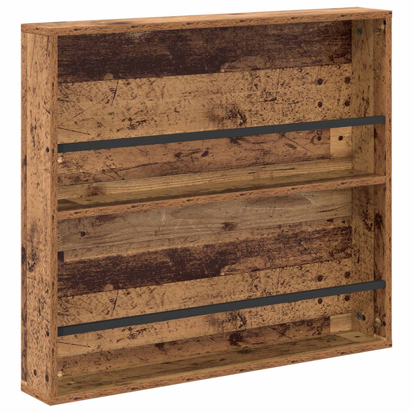 Magazine Rack 2 pcs Old Wood 80 x 12 x 70 cm Engineered Wood