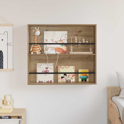 Magazine Rack Artisan Oak 80 x 12 x 70 cm Engineered Wood