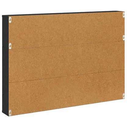 Magazine Rack 2 pcs Black Oak 100 x 12 x 70 cm Engineered Wood