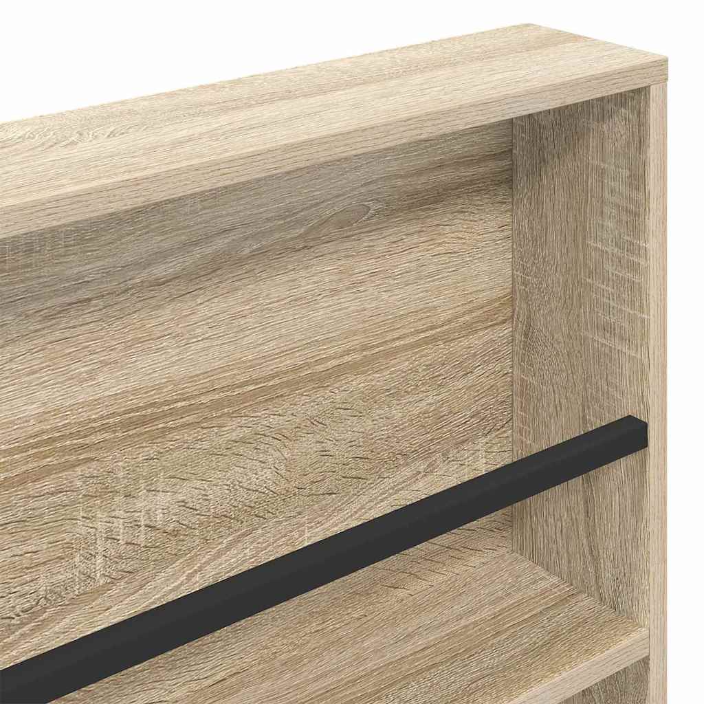 Magazine Rack 2 pcs Sonoma Oak 100 x 12 x 70 cm Engineered Wood