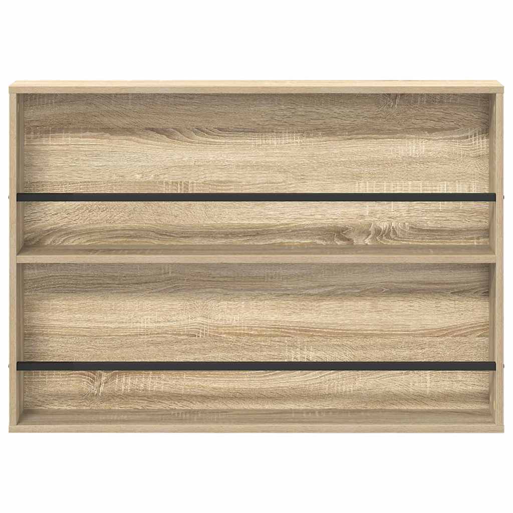 Magazine Rack 2 pcs Sonoma Oak 100 x 12 x 70 cm Engineered Wood