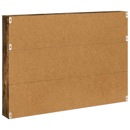 Magazine Rack Smoked Oak 100 x 12 x 70 cm Engineered Wood