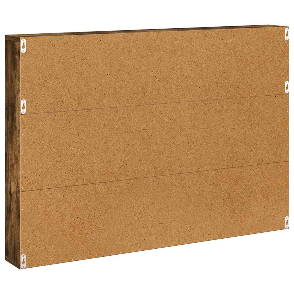 Magazine Rack 2 pcs Smoked Oak 100 x 12 x 70 cm Engineered Wood