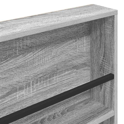 Magazine Rack with Shelf 2 pcs Grey Sonoma 100 x 12 x 70 cm