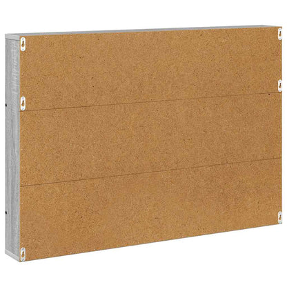 Magazine Rack with Shelf 2 pcs Grey Sonoma 100 x 12 x 70 cm
