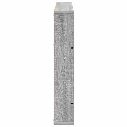 Magazine Rack with Shelf 2 pcs Grey Sonoma 100 x 12 x 70 cm