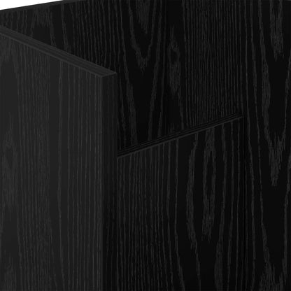 Magazine Rack Black Oak 35 x 35 x 45 cm Engineered Wood