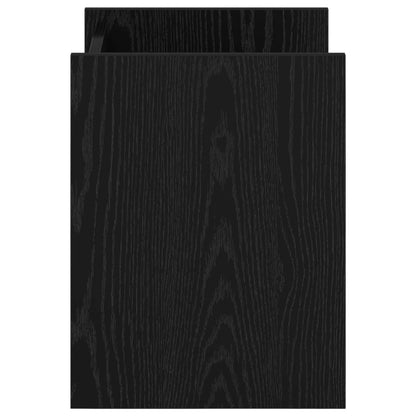 Magazine Rack Black Oak 35 x 35 x 45 cm Engineered Wood