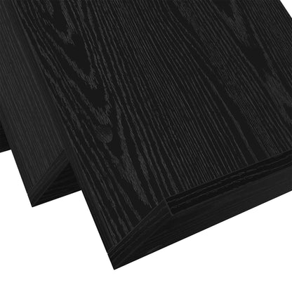 Magazine Rack Black Oak 53 x 40 x 28.5 cm Engineered Wood