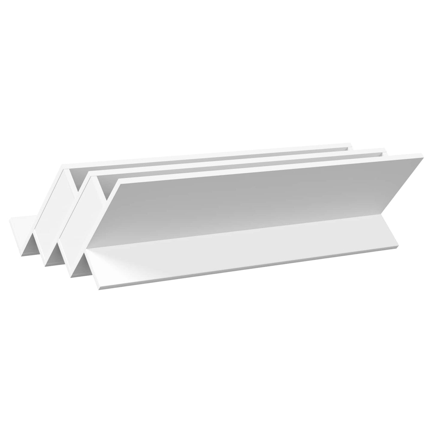 Magazine Rack White 90 x 53 x 28.5 cm Engineered Wood