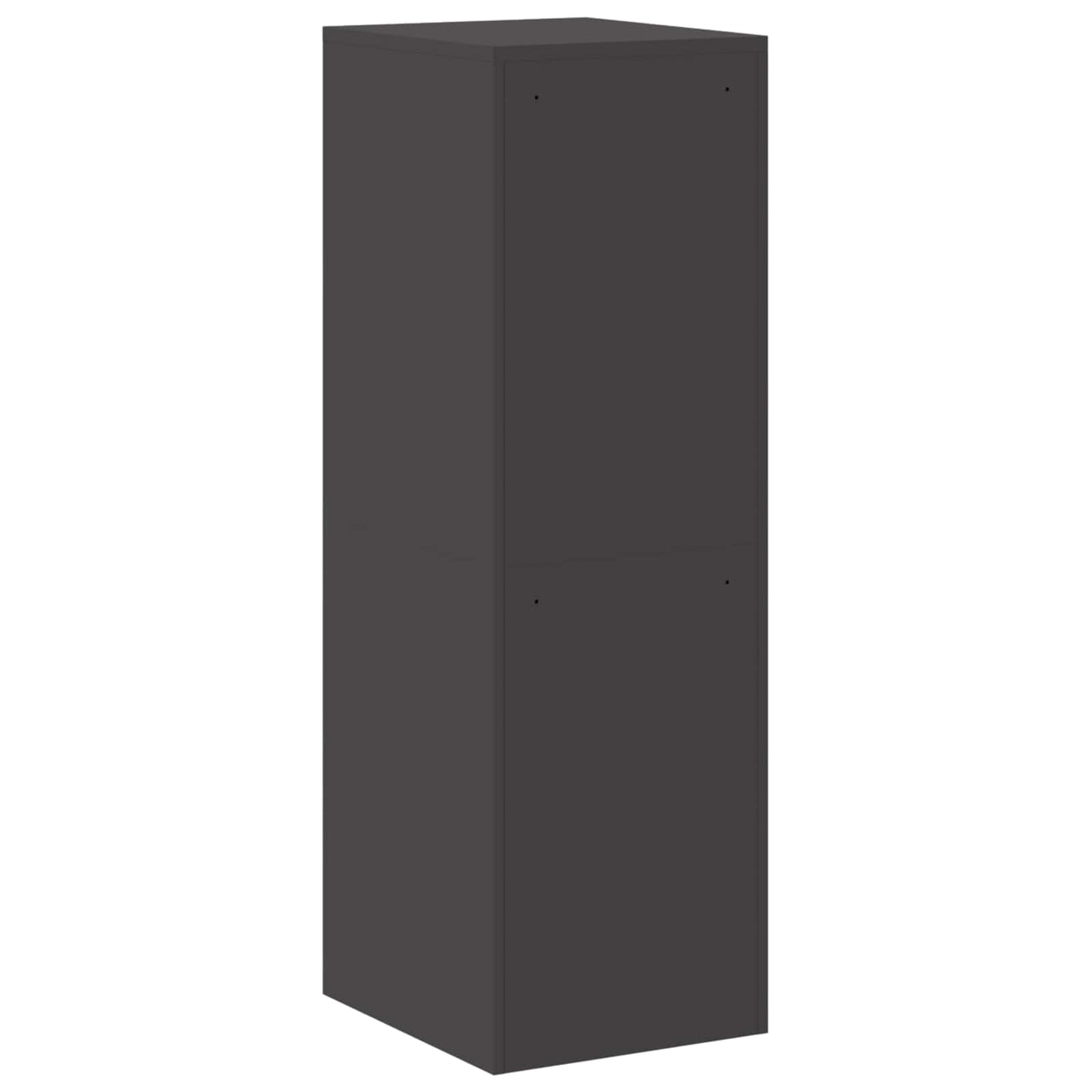 File Cabinet Geometric Black 44 x 50 x 139 cm Cold-Rolled Steel