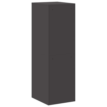 File Cabinet Geometric Black 44 x 50 x 139 cm Cold-Rolled Steel