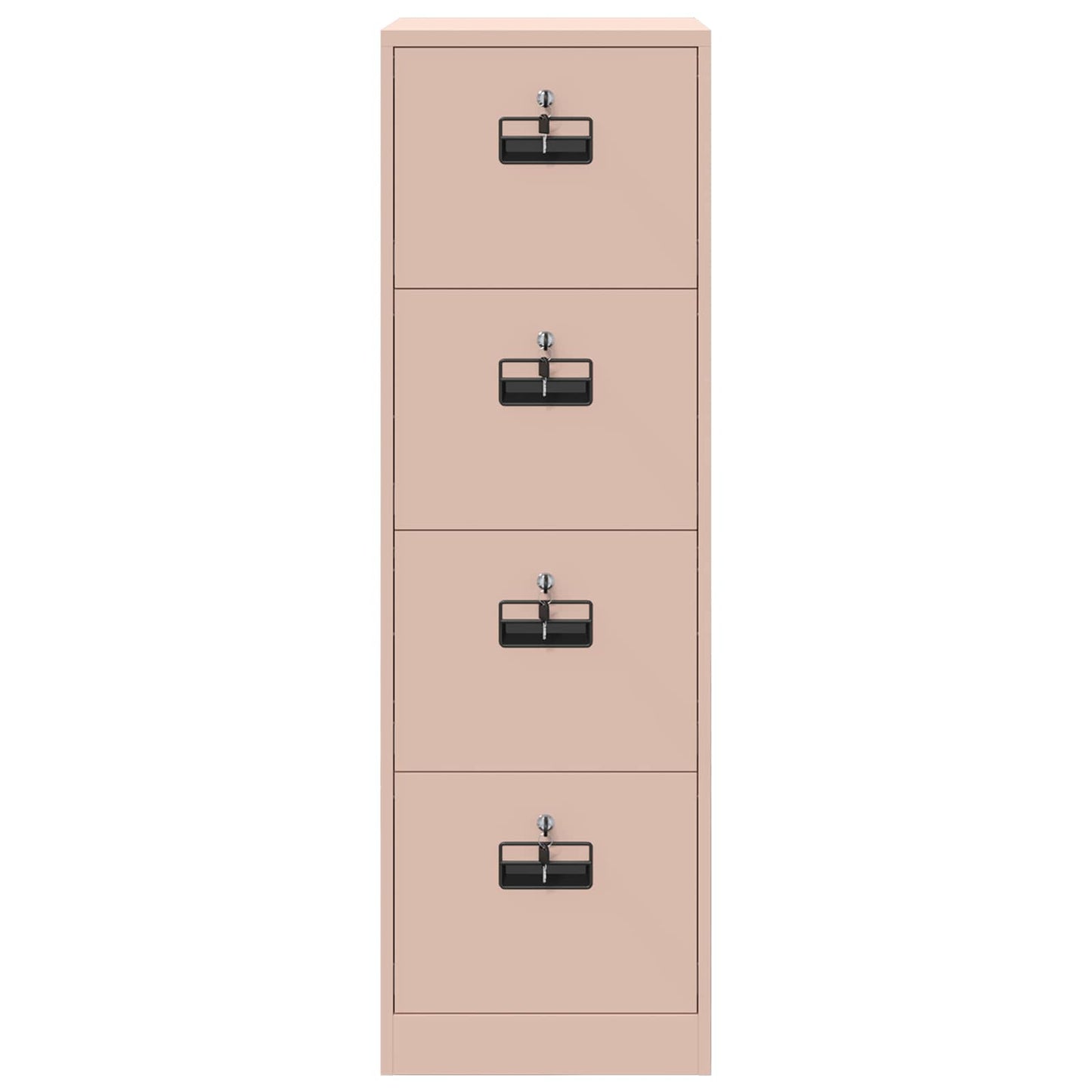 File Cabinet with Shelf Pink 44 x 50 x 139 cm Cold-Rolled Steel