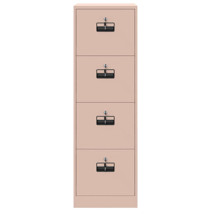 File Cabinet with Shelf Pink 44 x 50 x 139 cm Cold-Rolled Steel