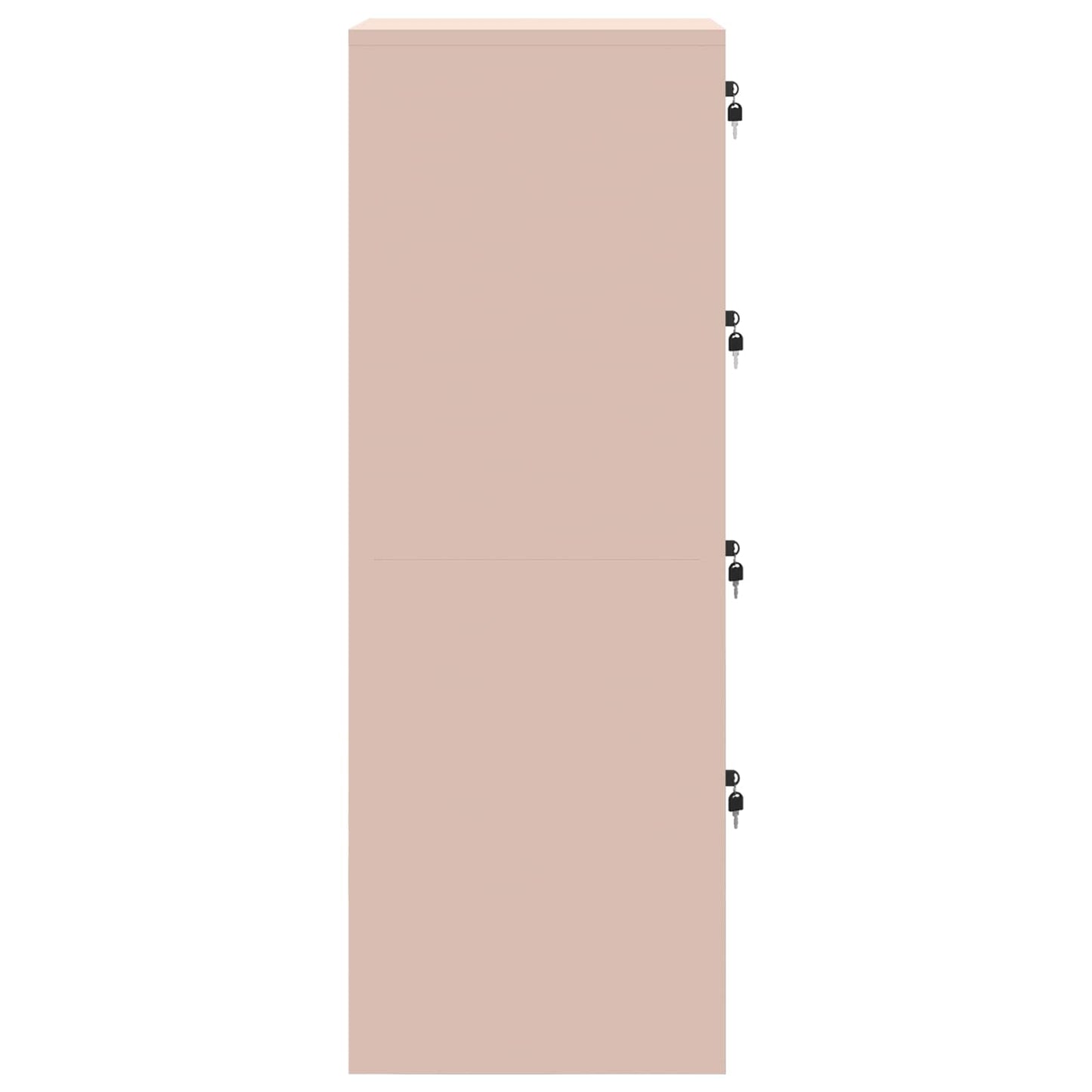 File Cabinet with Shelf Pink 44 x 50 x 139 cm Cold-Rolled Steel