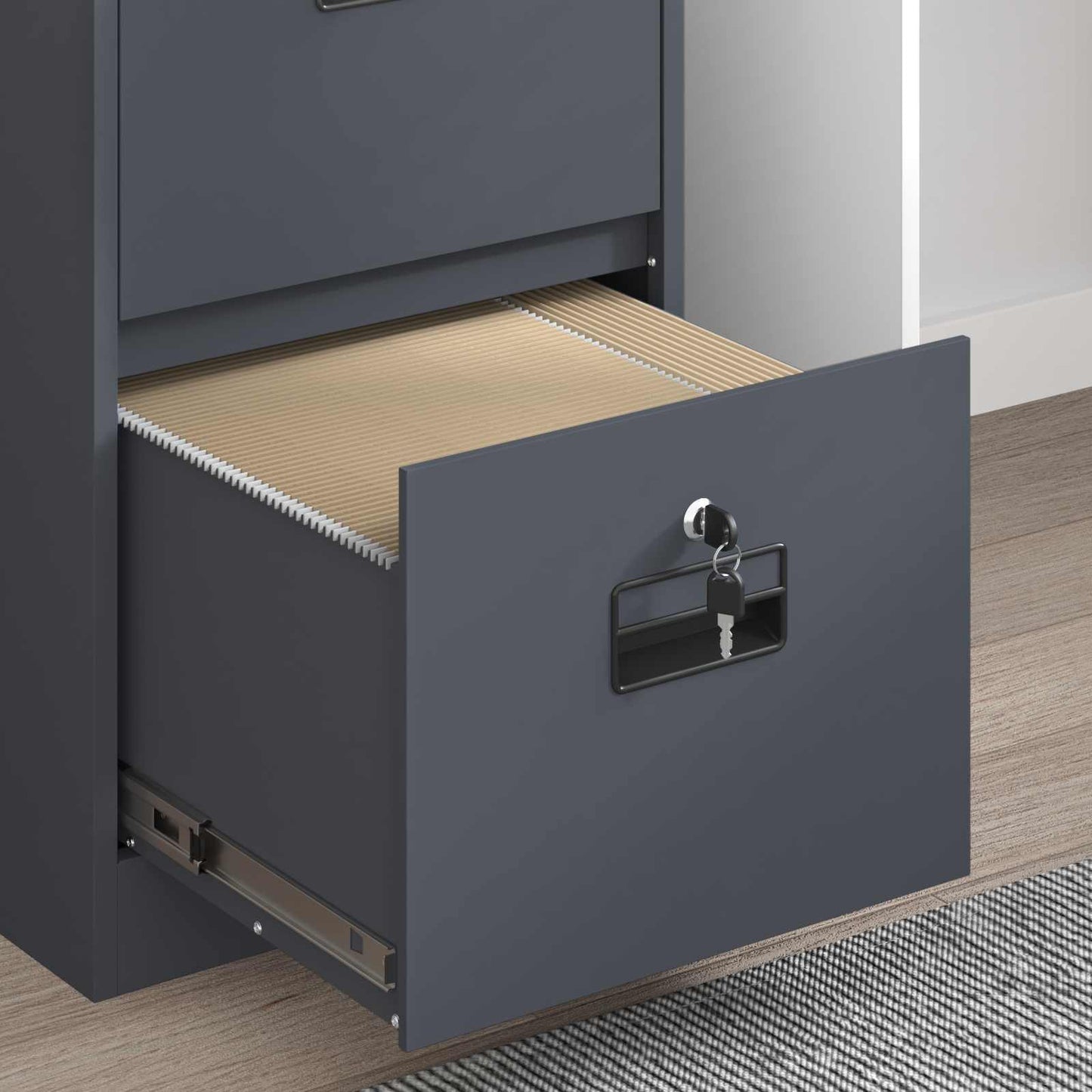 File Cabinet Anthracite 44 x 50 x 139 cm Cold-Rolled Steel