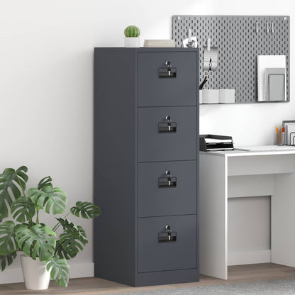 File Cabinet Anthracite 44 x 50 x 139 cm Cold-Rolled Steel