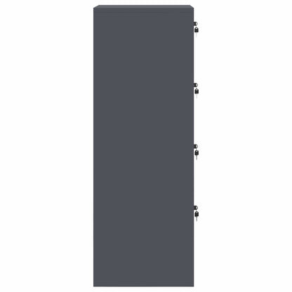 File Cabinet Anthracite 44 x 50 x 139 cm Cold-Rolled Steel