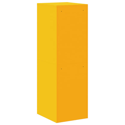 File Cabinet Mustard Yellow 44 x 50 x 139 cm Cold-Rolled Steel