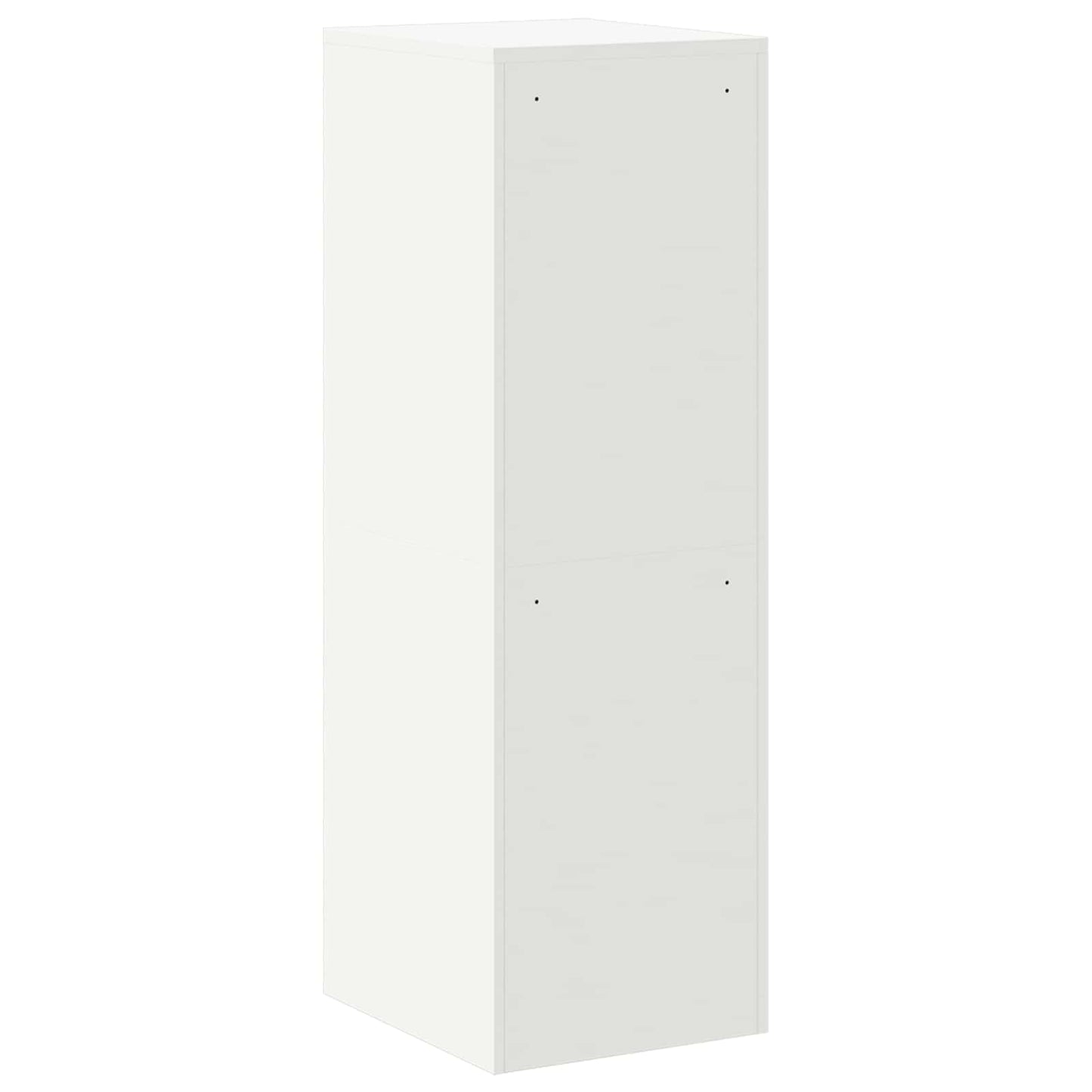 File Cabinet Geometric White 44 x 50 x 139 cm Cold-Rolled Steel