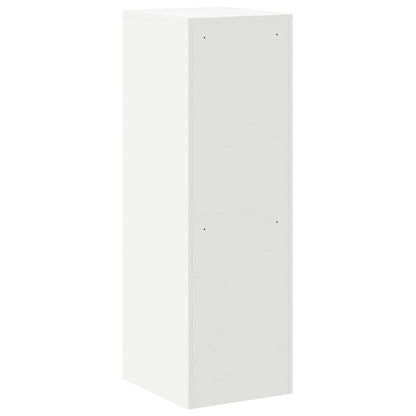 File Cabinet Geometric White 44 x 50 x 139 cm Cold-Rolled Steel