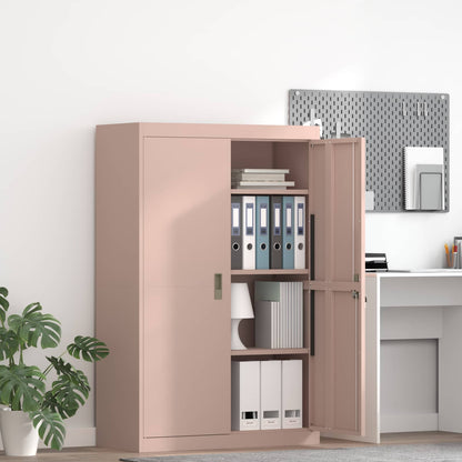 Storage Cabinet Pink 90 x 40 x 140 cm Steel