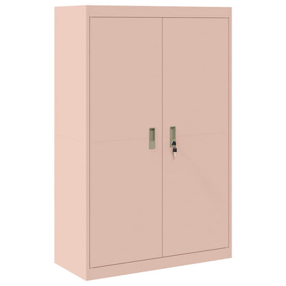 Storage Cabinet Pink 90 x 40 x 140 cm Steel