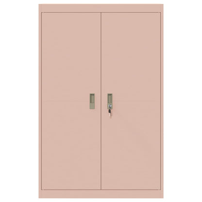Storage Cabinet Pink 90 x 40 x 140 cm Steel