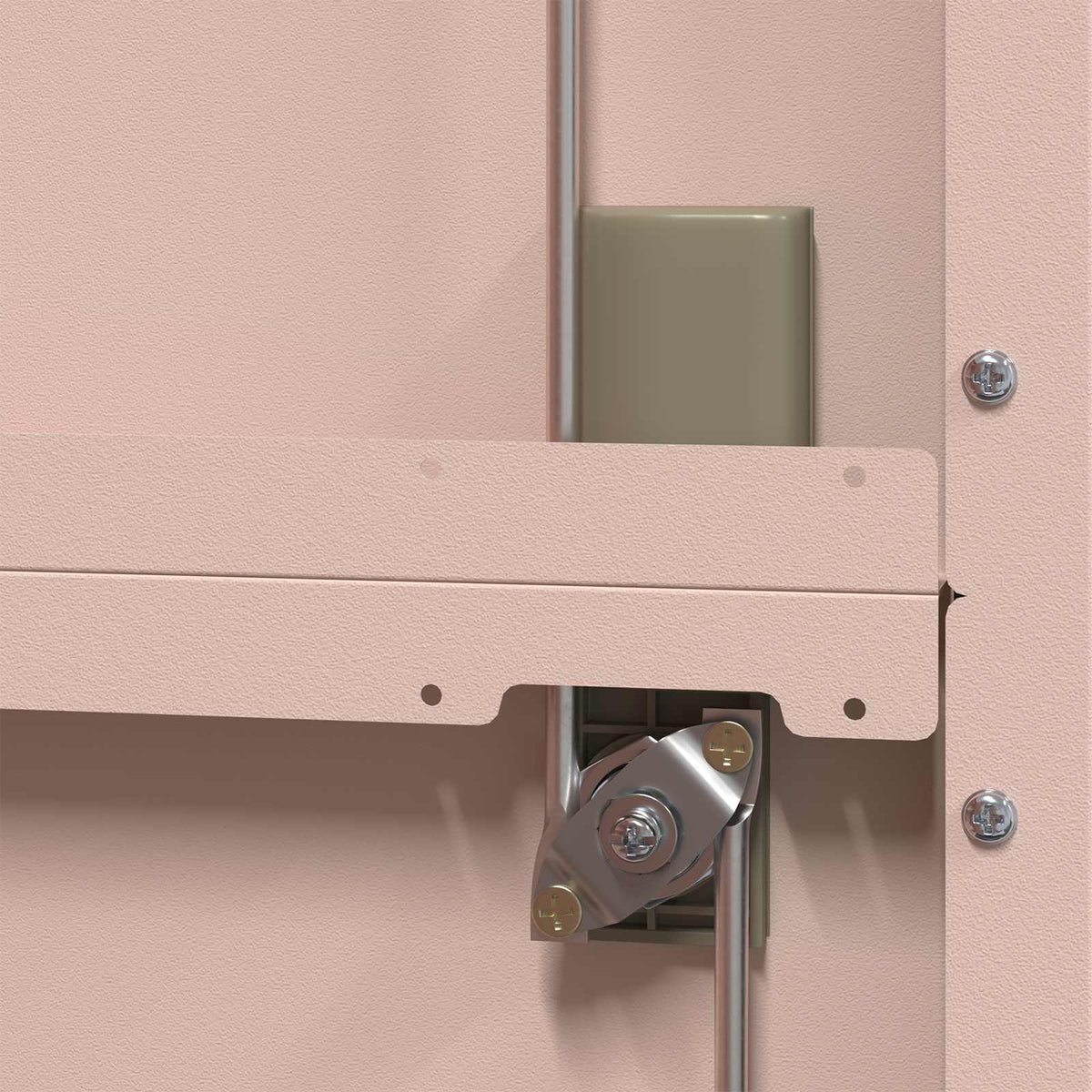 Storage Cabinet Pink 90 x 40 x 180 cm Steel