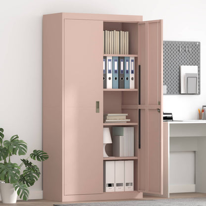 Storage Cabinet Pink 90 x 40 x 180 cm Steel