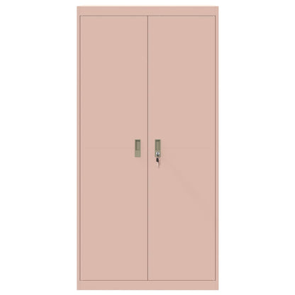Storage Cabinet Pink 90 x 40 x 180 cm Steel