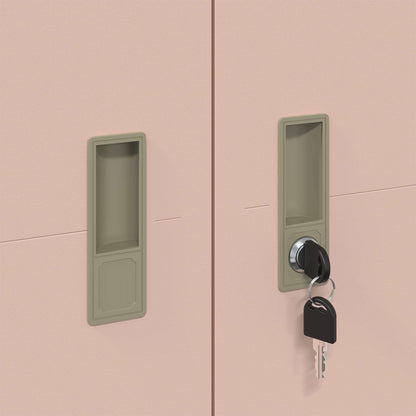 Storage Cabinet Pink 90 x 40 x 200 cm Steel