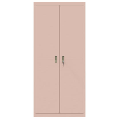 Storage Cabinet Pink 90 x 40 x 200 cm Steel