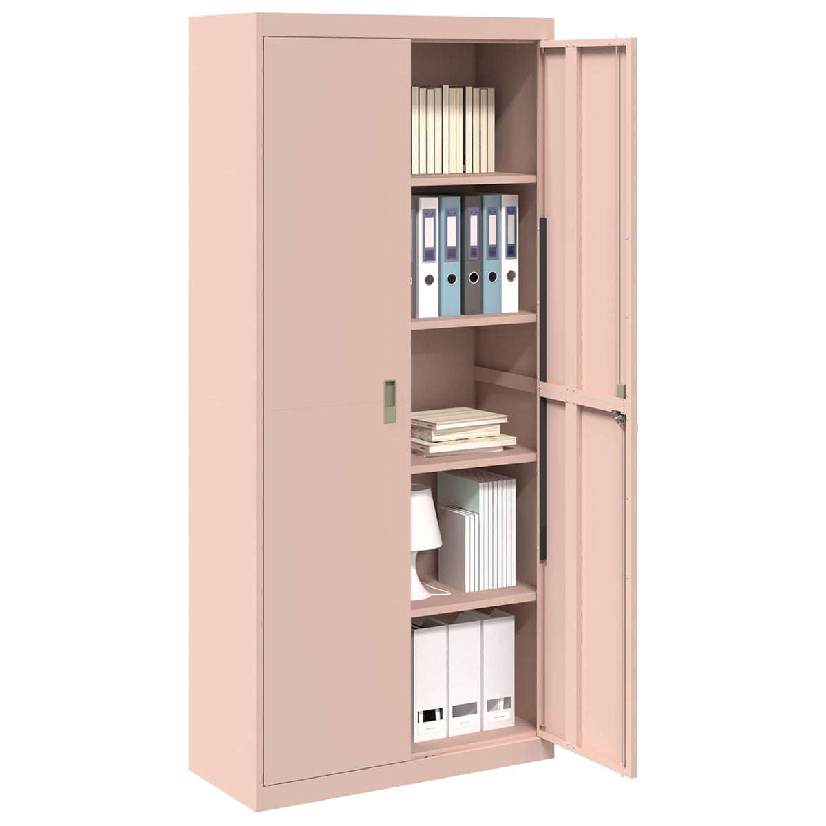 Storage Cabinet Pink 90 x 40 x 200 cm Steel