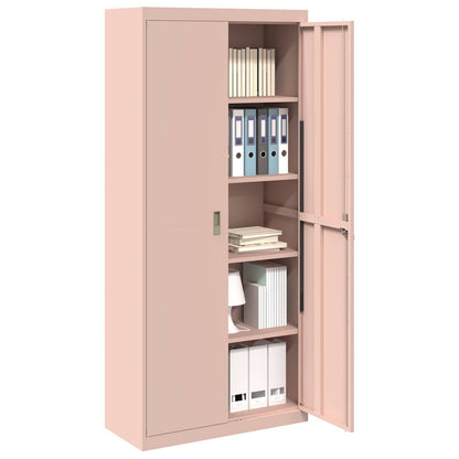 Storage Cabinet Pink 90 x 40 x 200 cm Steel