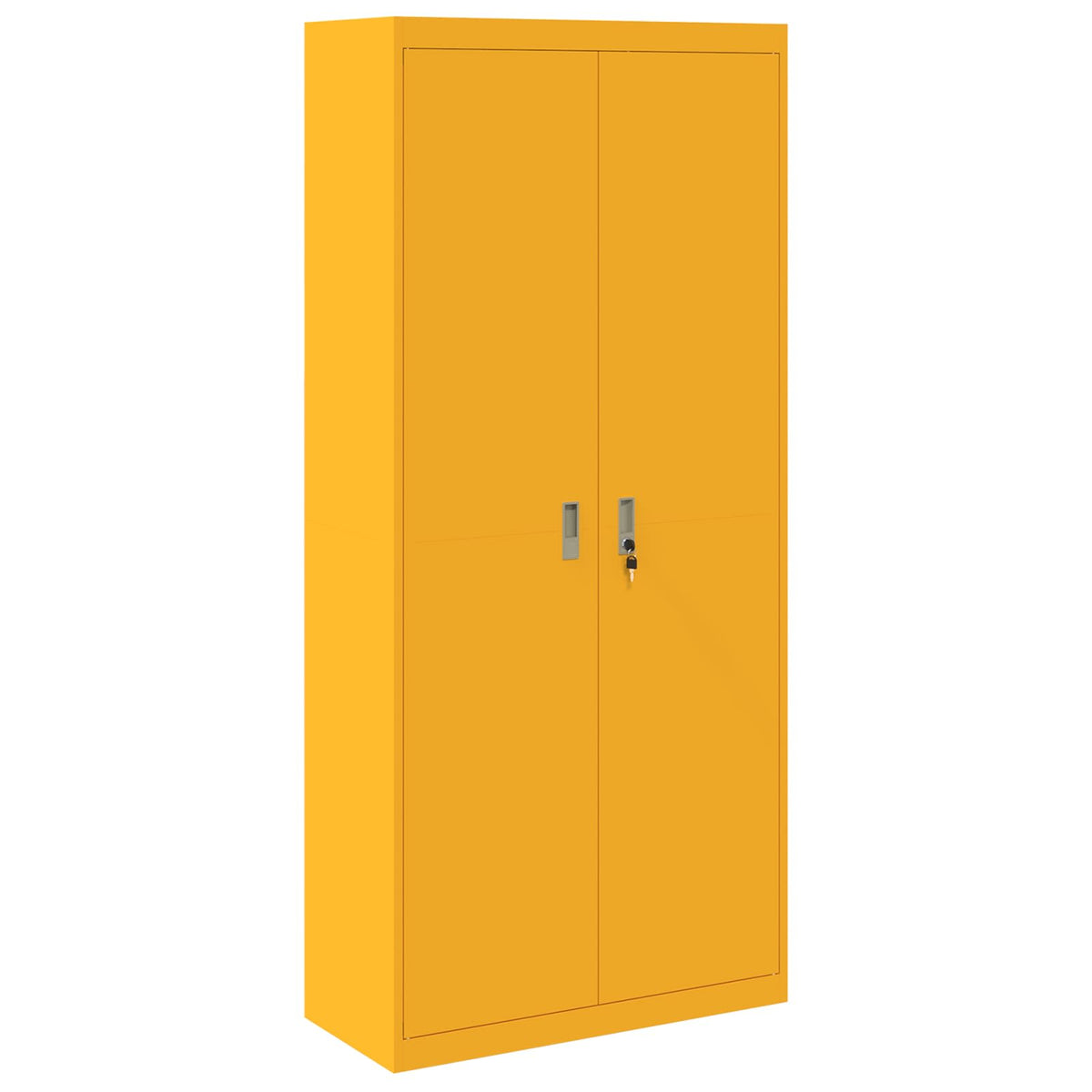 Storage Cabinet Mustard Yellow 90 x 40 x 200 cm Steel
