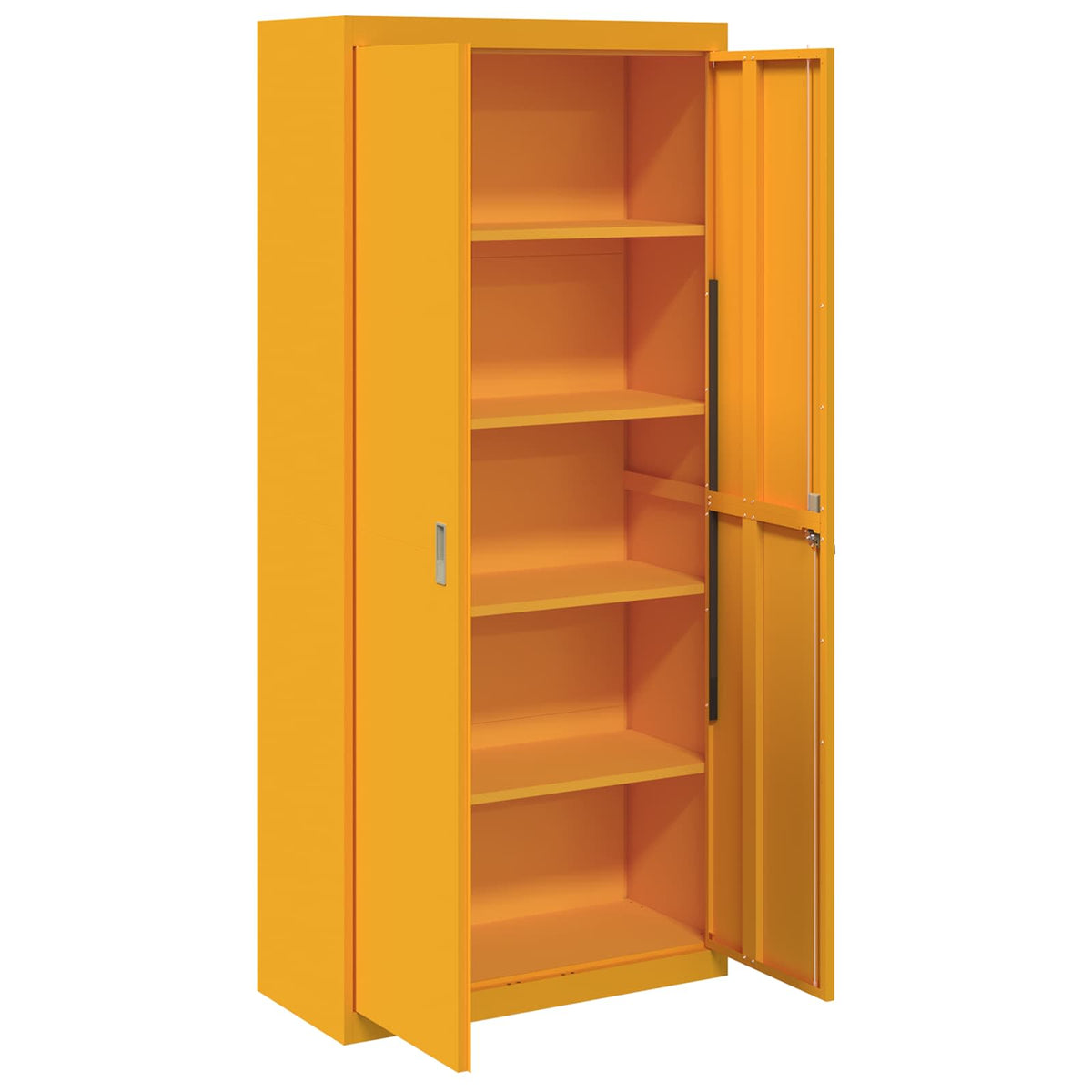 Storage Cabinet Mustard Yellow 90 x 40 x 200 cm Steel