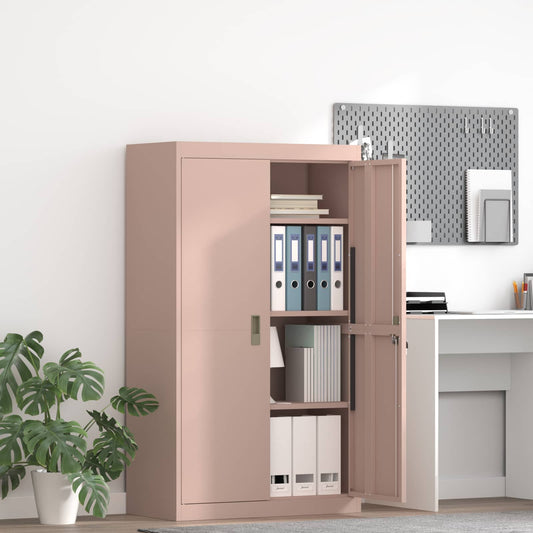 Storage Cabinet Pink 80 x 40 x140 cm Steel