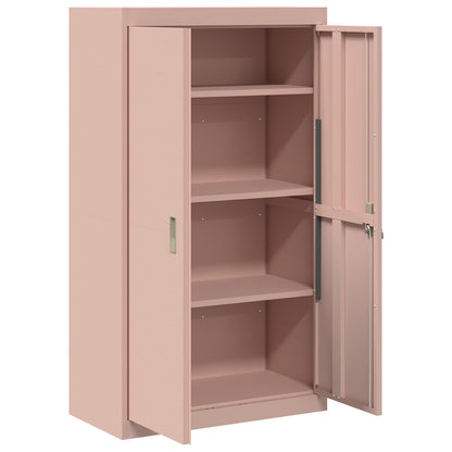 Storage Cabinet Pink 80 x 40 x140 cm Steel